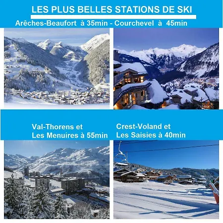 Appartement Duplex 54 M2, 2 Chambres, 3 Lits, Climatisation, Parking Prive 500 M Du Centre - La Tarine - Label De France *